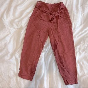 Anthropologie jacquard trouser pants
